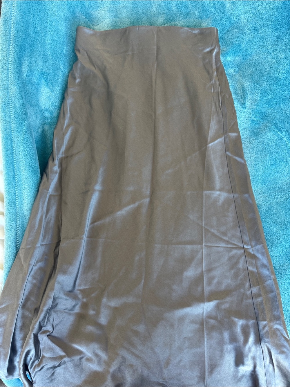 Quince Grey Midi A-Line washable Skirt
